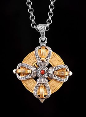 蒙客个性民族风S925银吊坠