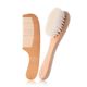 Brush Natural Soft Handle Set Goat and with Comb Baby Wooden