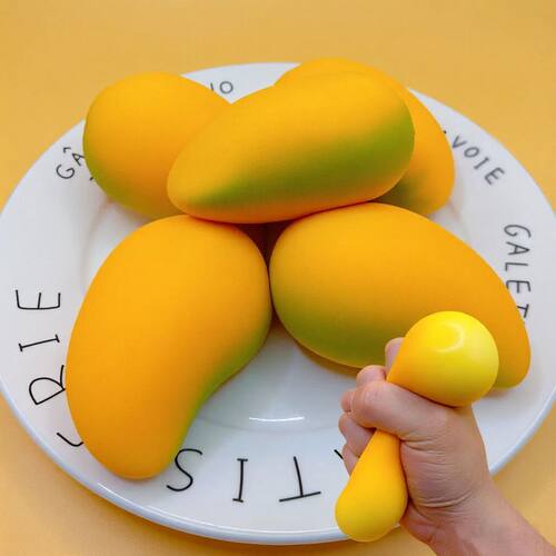 Stress Relief Squishy mango Squeeze Toys Slowing Rising Stic
