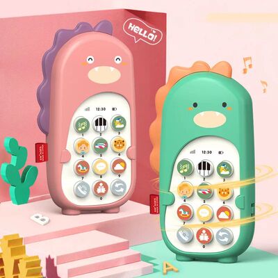 Dinosaur mobile phone Early Educational Learning Machine Kid
