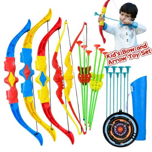 Bow and Arrow Set for Kids with Target, Outdoor Archery Game