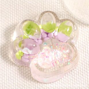 Transparent Grape Cat Claw Pinch Music Decompression Toy Cut