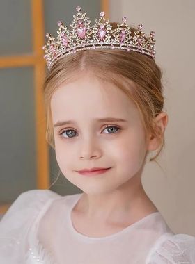 Children's Princess Crown Crystal Tiara Girls Hair Accessori