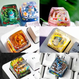 Pokemon Pikachu Transparent Esc Keycap Keyboard Accessories