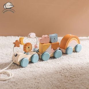Baby Montessori Toys Wooden Train Baby Educational Toys Wood