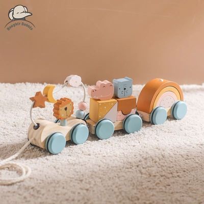 Baby Montessori Toys Wooden Train Baby Educational Toys Wood