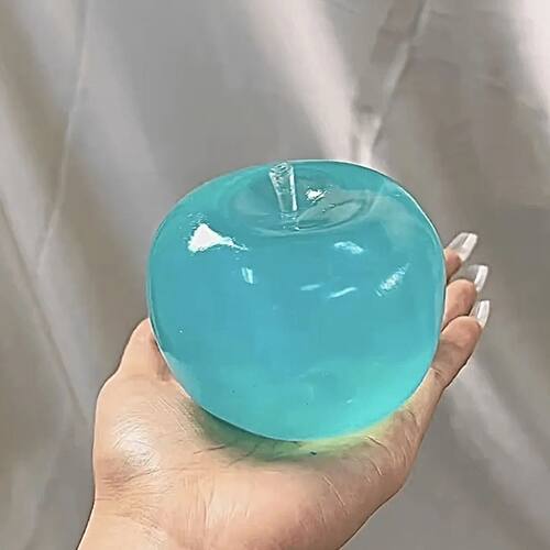 1pc Crystal Big Apple Squeeze Toy, Slow Rebound Sss Relief T
