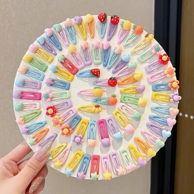 30PCS to 5PCS Hair Clips Girls Cute Candy color Hair Accesso