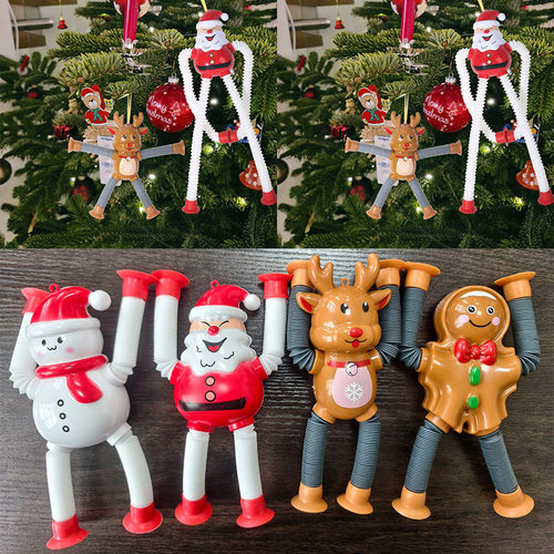 Varied Suction Cup Christmas Pendant Luminous Stretch Tube V