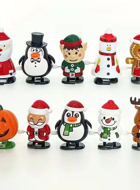 6styles Christmas Clockwork Toy Wind-Up Figurines Jumping &