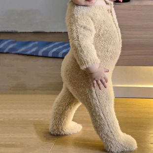 0-3T born Kid Baby Boys Girls Winter Clothes Warm Baby Rompe