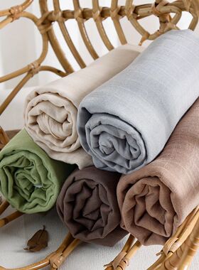 Kangobaby #My Soft Life# Solid Color Bamboo Cotton Baby Musl