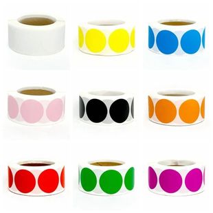 Round Blank White 500pcs Pin Black 1inch Sticker Handmade