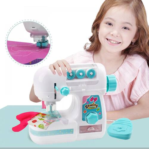 Kids Simulation Sewing Machine Toy Mini Furniture Toy Educat