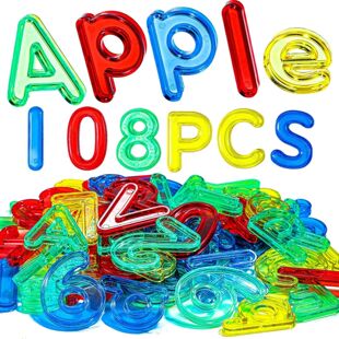 Kids Montessori Educational Toys Transparent Letters And Num