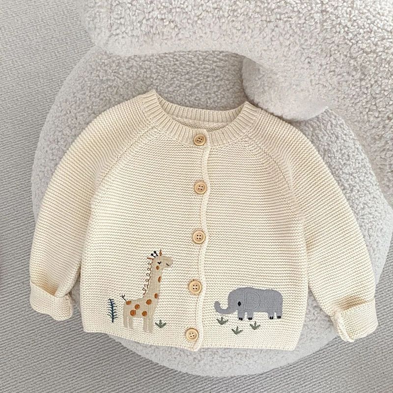 Autumn  Baby Clothing, 0-3 Year Old Girl, Cute and Fun Embro