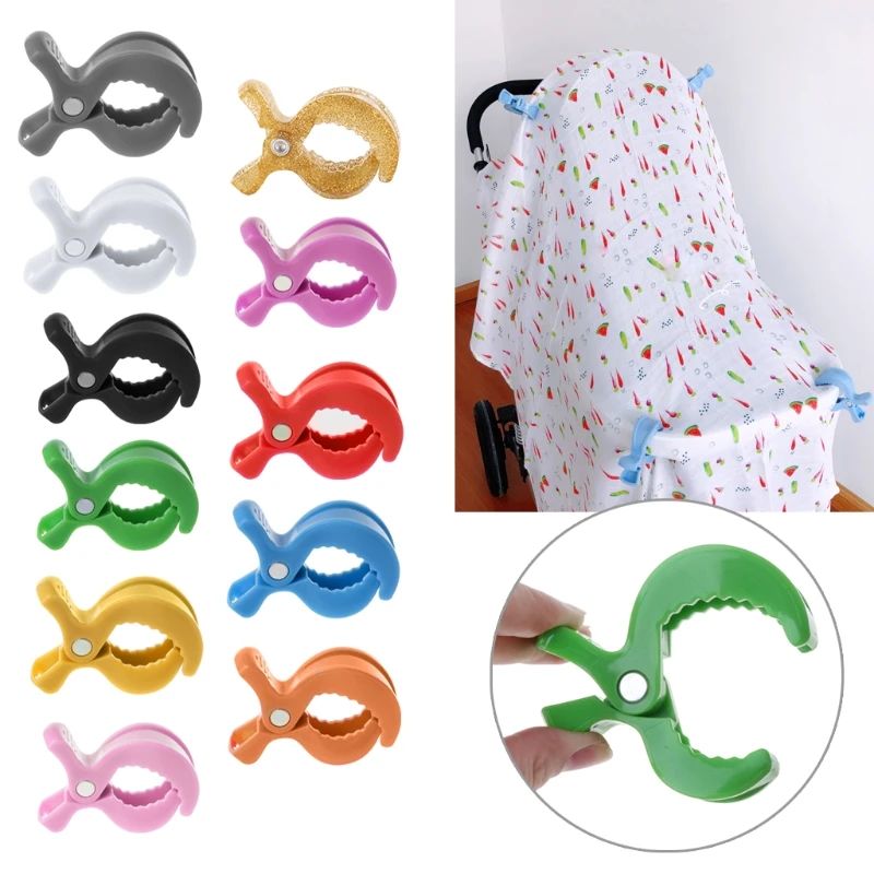 4pc/lot Baby Colorful Car Seat Accessories Plastic Pushchair