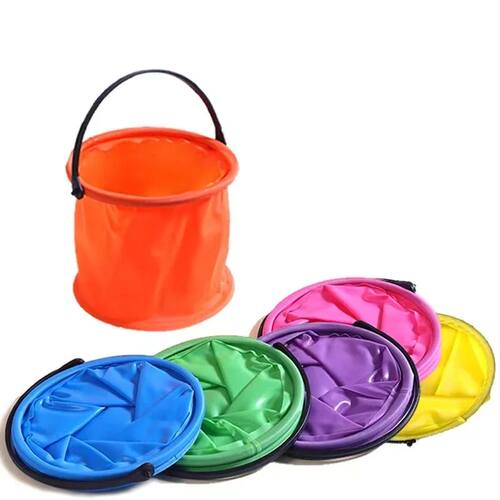Beach Sand Bucket Toy 2Pcs Collapsible Bucket Gardening Tool