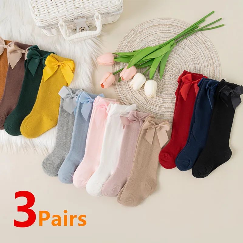 3Pairs/Lot Baby Toddlers Socks Autumn Spring Children Kids G