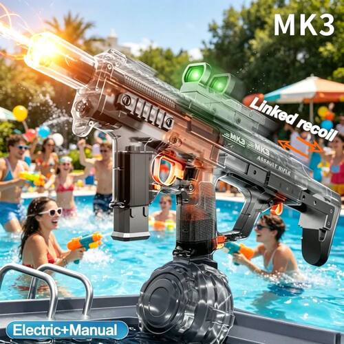 MK3 Electric Water Gun Toy with Recoil Full Automatic Shooti