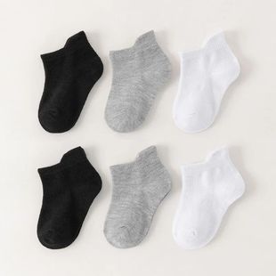 6 Pairs Kids Socks For Toddler Baby Boys Girls White Ankle S