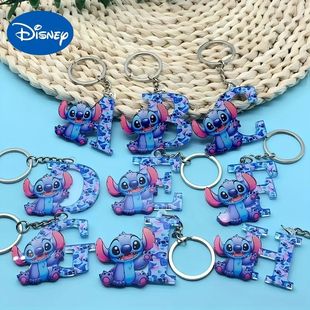 2in Lette Stitch English Keychain Cartoon Acrylic Lilo