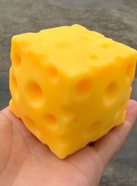 Squishy Cheese Cube Squeeze Toys Soft Butter Cheese Fidget T