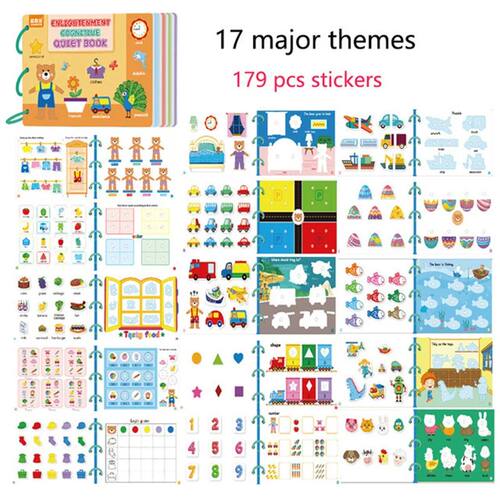 Montessori Busy Book Baby Toys Quiet Book Preschool Kids Ear