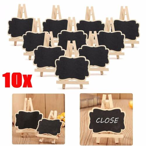 Wooden Blackboard Universal Message Board 10 PCS/Set Mini Ch