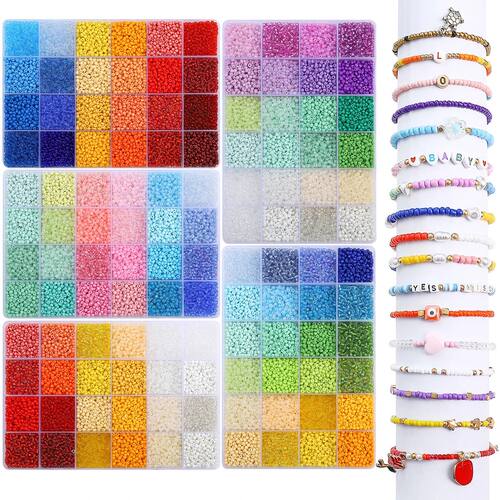 3mm Glass Seed Beads Set - 24 Grid (15g/Grid) DIY Jewelry Ma