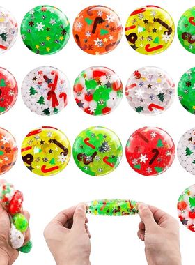 3.5cm Mini Christmas Stress Balls Squishy Toys Sensory Fidge