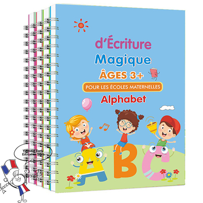 3D French Groove Magic Practice Copybook Children's Book Lea
