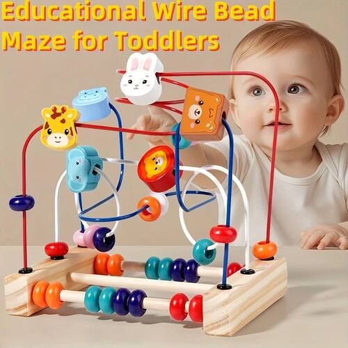 Interactive Bead Puzzle for Infants & Toddlers - An Educatio