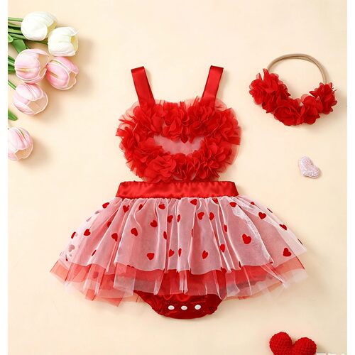 Infant Girl's Sleeveless Dress with Headband Toddler Girls'