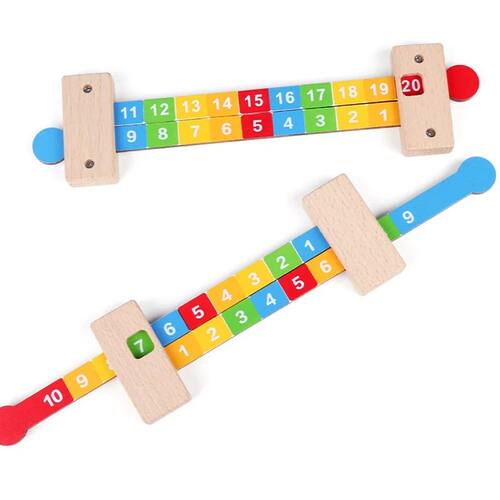 Children Wooden Math Arithmetic Learning Toys Montessori Tea