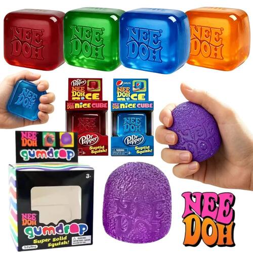 Schylling Nice Cube Series &Maltose Candy NeeDoh Gumdrop Sof