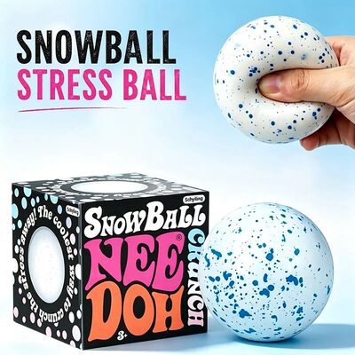 Needoh Snow Ball Crunch Squishy Fidget Sensory Toy Non-toxic