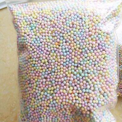 2-3.5mm 16000pcs  DIY Slime Balls Not Bleeding Color Foam Be
