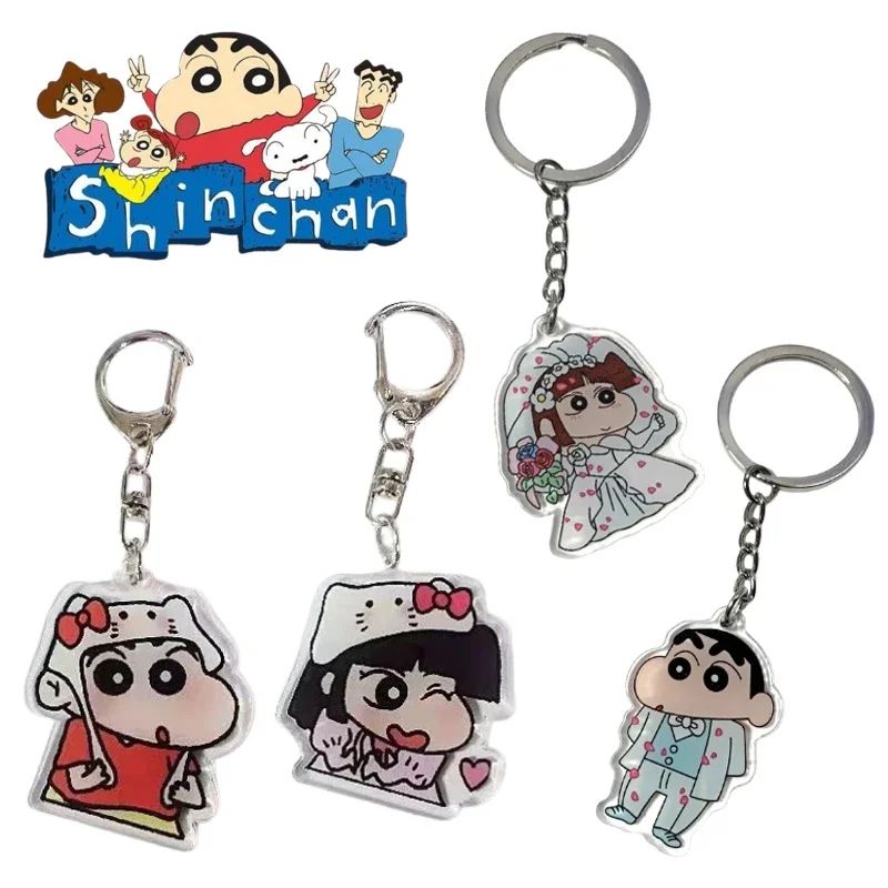 Crayon Shin-chan Key Chain Backpack Pendant Keychain Couple