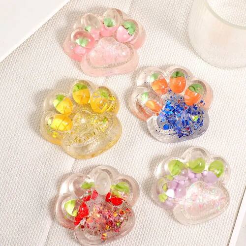 Fruit Cat Paw Squeeze Toy Kneading Soft Fruit Pinch Fidget T