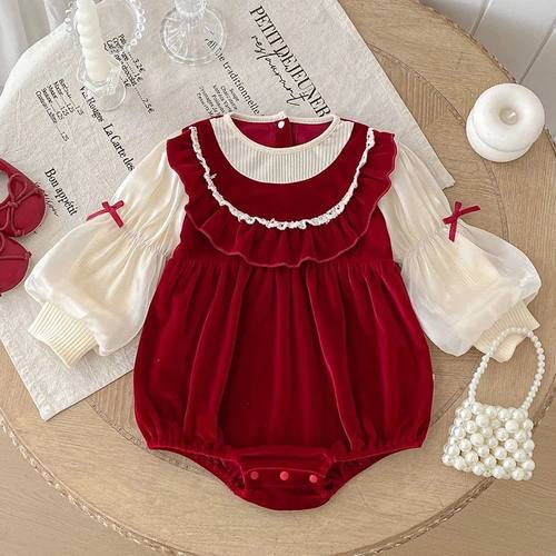 2025  Autumn 0-24M Children Clothes Christmas Toddler Baby G