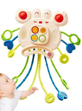 Infant Montessori Sensory Development Toys Pull String Finge