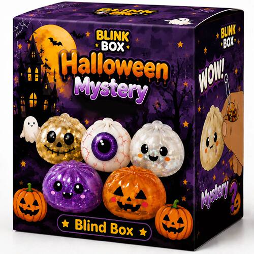 Halloween Ghost Maltose Squishy Squeeze Toy Hand Grip Stress