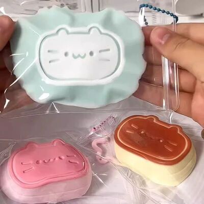 Pudding Cat Mochi Squishy Squeeze Stress Relief Toys Cheese