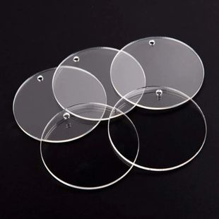 Ornament Acrylic Blanks Circle with Clear Disc Round