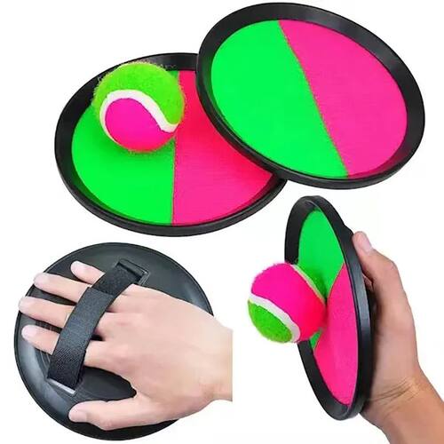 Throwing and catching adhesive target ball set beach toy fam
