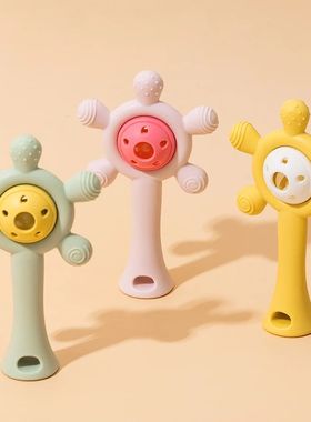 Silicone Teether Toy Teether Baby Rattle Toy Teething Ring S