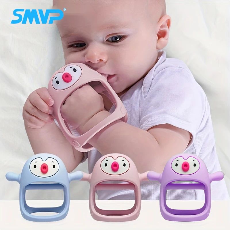 Never Drop Silicone Teething Toys for Babies,Infant Hand Tee