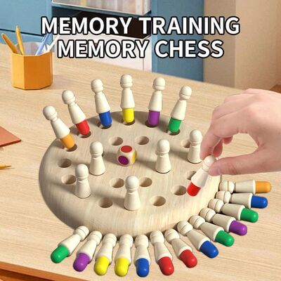 Preschool CHILDREN'S Puzzle Memory Chess Toys, Baby Brain Me