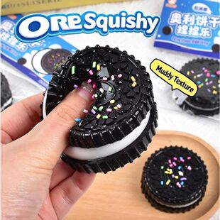 Simulation Oreo Stress Relief Squishy Toy. Creative Cookie C